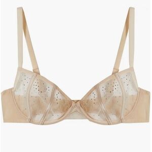 Playful Promises Nola Toffee Diamanté Underwire Bra | US 36I, UK 36G